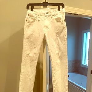 r13 white jeans